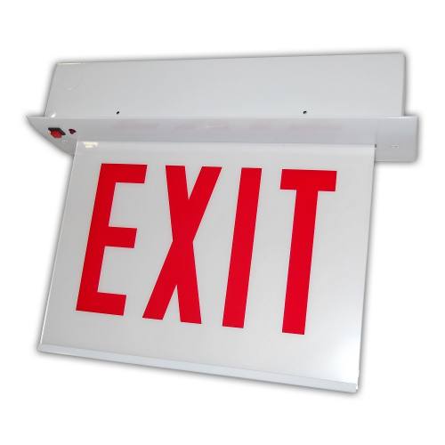 LED Chicago Approved Recessed Edge Lit Exit Sign - Contractor Lighting