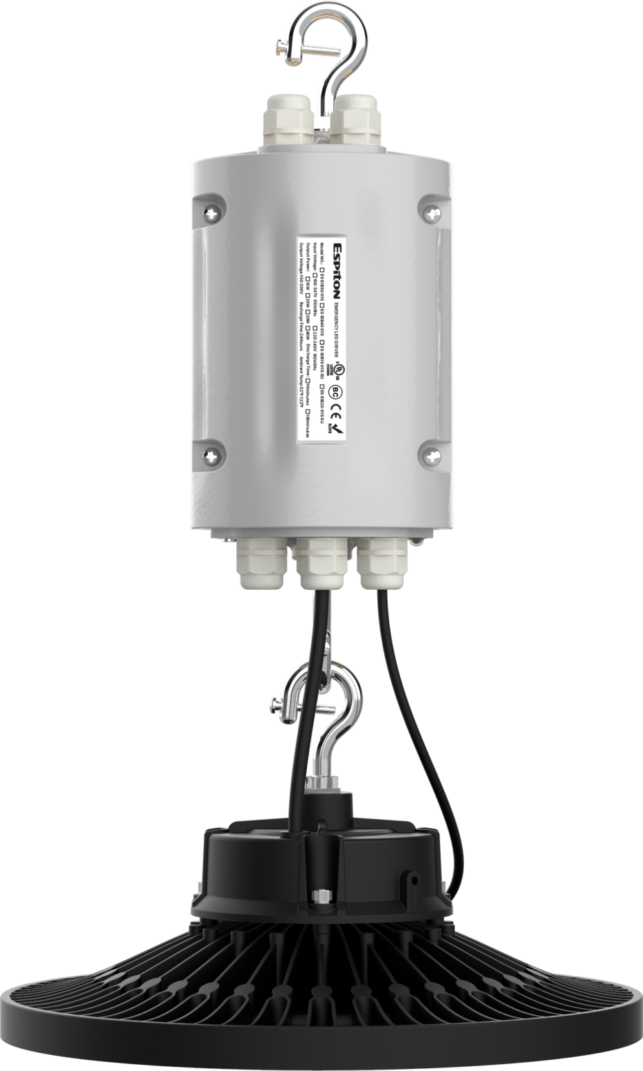 Inline LED Emergency Driver for Round High Bay - Contractor Lighting